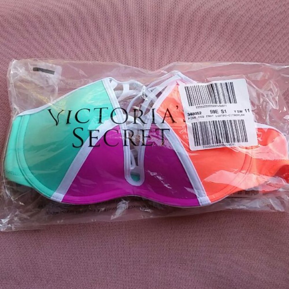 New VS PINK strappy t-back bikini top